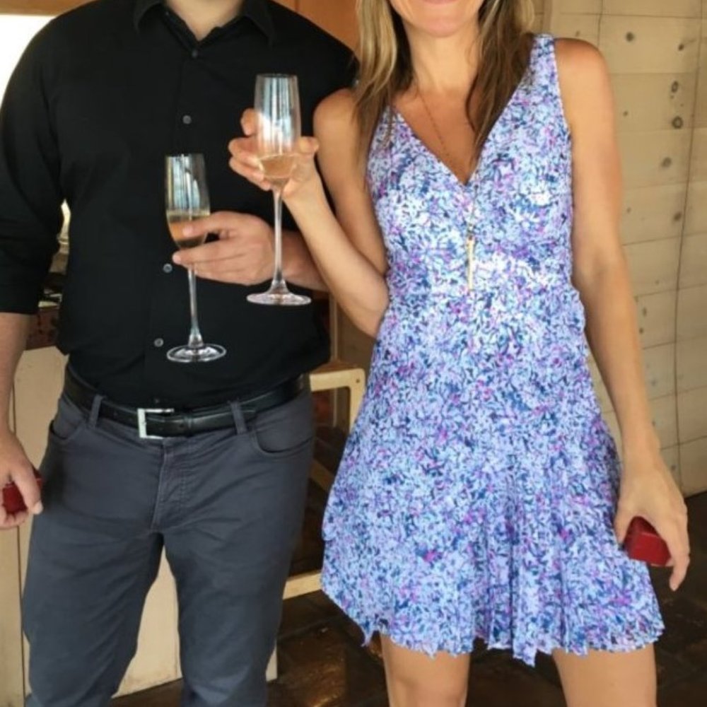 Banana Republic Floral Mini Dress 2 Petite